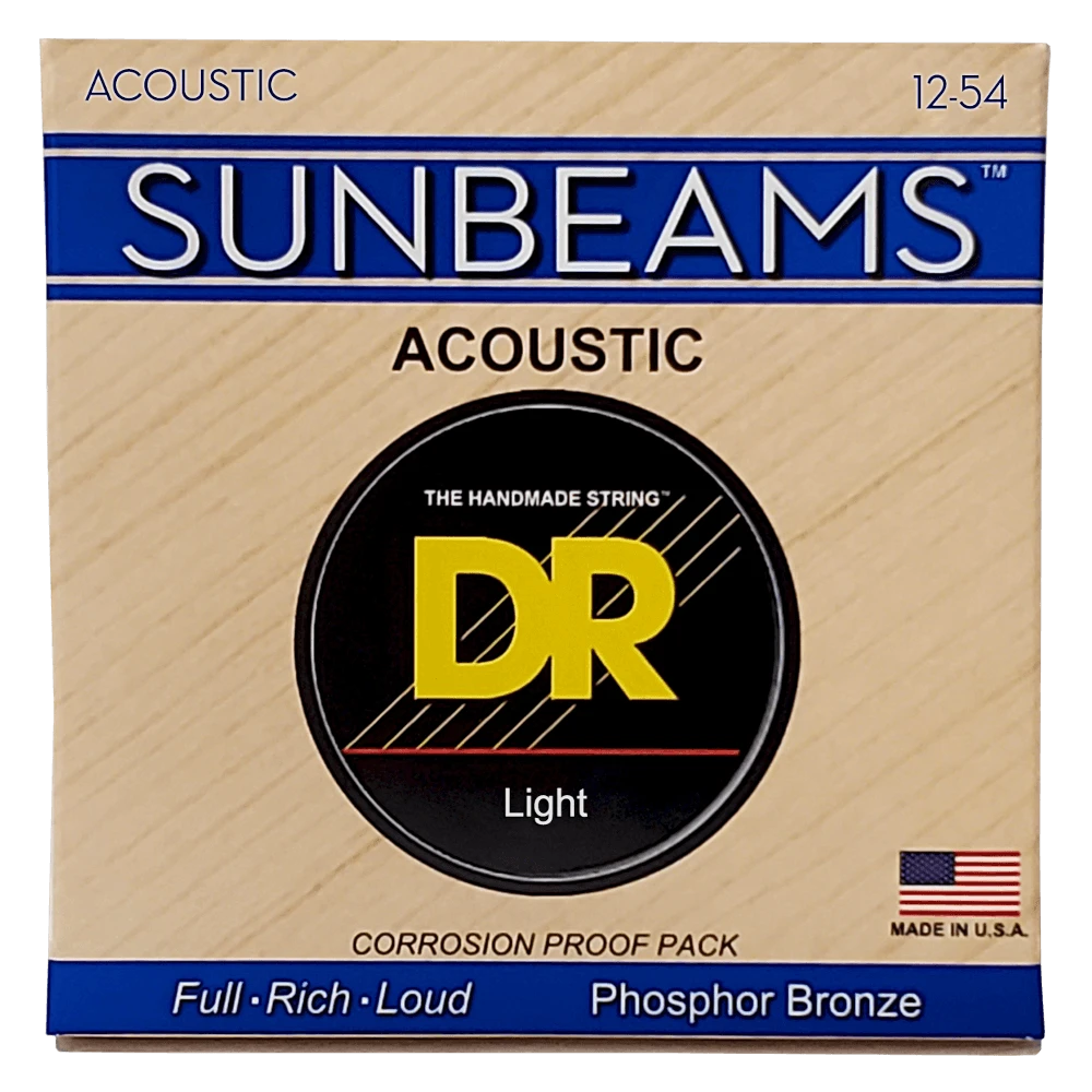 DR Strings SUNBEAM Phosphor Bronze Light 12-54